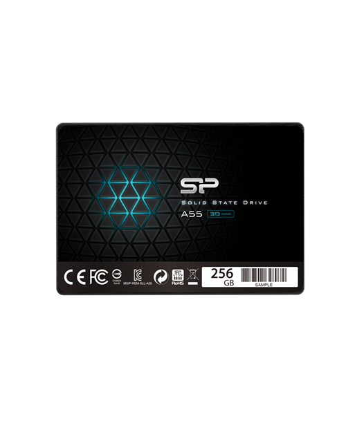 Silicon Power A55 256 GB, SSD form factor 2.5", SSD interface SATA, Write speed 450 MB/s, Read speed 550 MB/s