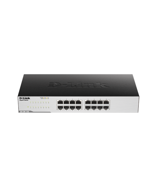 D-Link, 16-Port Gigabit Easy Desktop Switch, GO-SW-16G/E, Unmanaged, Desktop/Rackmountable, 24 month(s)