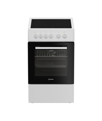 INDESIT Cooker, I5V8PMW, Hob type Ceramic, Oven type Electric, White, Width 50 cm, Depth 60 cm, 55 L