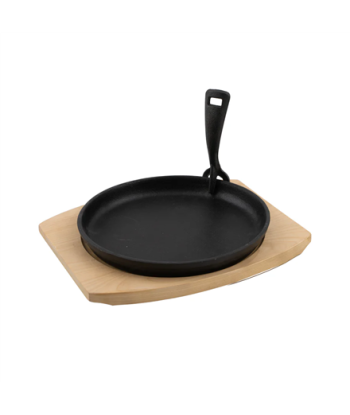 Barbecook | Cast Iron Grill Pan with Bamboo Trivet (per 2 pcs) | BC-ACC-7420