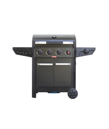Barbecook Gas Barbecue Luca 412 with Cabinet and Sideburner, 145.4 x 60.3 x 112.3 cm | BC-GAS-3100