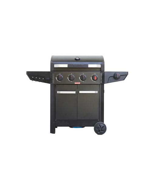 Barbecook Gas Barbecue Luca 412 with Cabinet and Sideburner, 145.4 x 60.3 x 112.3 cm | BC-GAS-3100