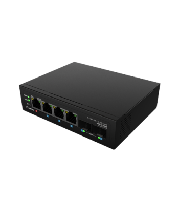 Lanberg Switch Light IndustrialPoE 1xBT 3xAT 2xSFP Din Unmanagment Gigabit Ethernet | ILGE-4P-2S-90 | Unmanaged