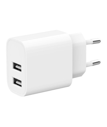 CHARGER USB UNIVERSAL WHITE/2P TA-UC-2A12-01 GEMBIRD