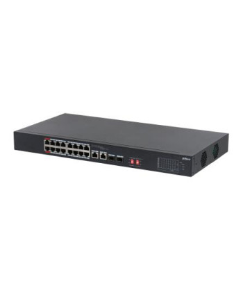 Switch DAHUA S3218-16ET-135 Switch type Unmanaged Switch layer L2 Rack mounting Yes Stackable Yes Form factor 1U 16xRJ-45
