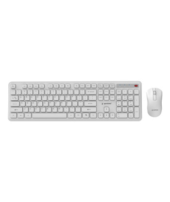 KEYBOARD +MOUSE WRL ENG/WH KBS-WPS-01-W GEMBIRD