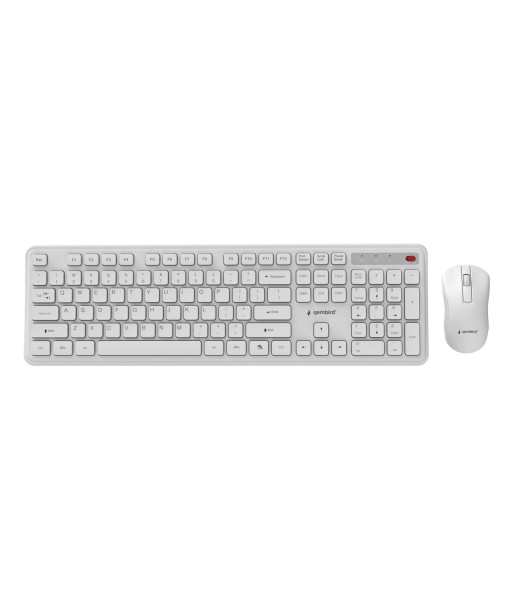 KEYBOARD +MOUSE WRL ENG/WH KBS-WPS-01-W GEMBIRD