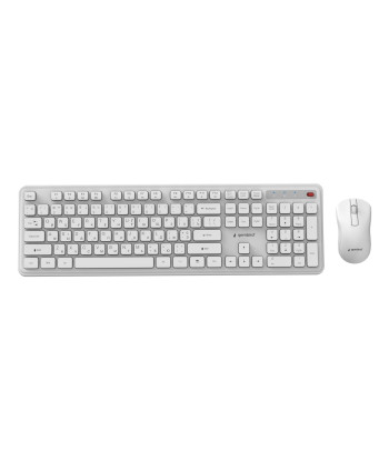 KEYBOARD +MOUSE WRL CYRILLIC/WH KBS-WPS-01-W-CYRL GEMBIRD