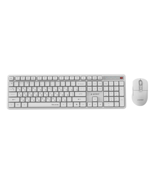Клавиатура и мышь WRL CYRILLIC/WHT KBS-WMS-01-W-CYRL GEMBIRD