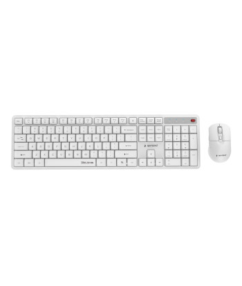 KEYBOARD +MOUSE WRL ENG/WHITE KBS-WMS-01-W GEMBIRD