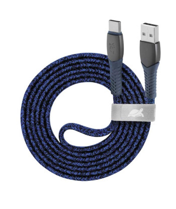 CABLE USB-C TO USB2.0 1.2M/BLUE PS6102 BL12 RIVACASE