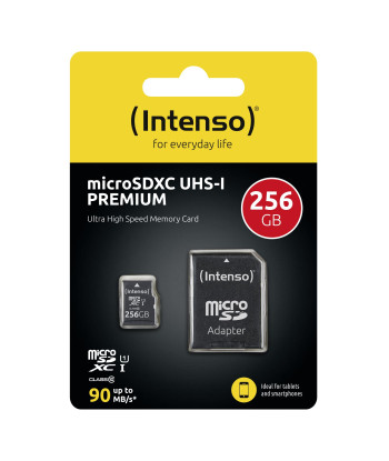 MEMORY MICRO SDXC 256GB UHS-I/W/ADAPTER 3423492 INTENSO