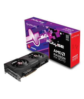 Graphics Card SAPPHIRE AMD Radeon RX 9070 16 GB GDDR6 256 bit PCIE 5.0 16x Dual Slot Fansink 2xHDMI 2xDisplayPort 11349-03-20G