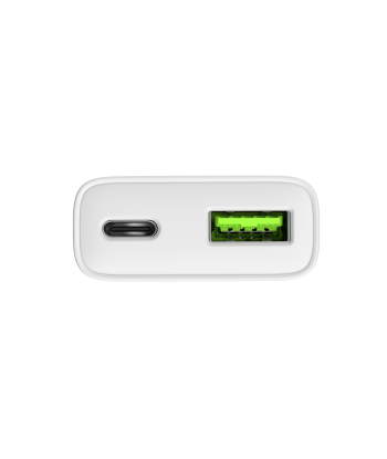 Natec Ribera GaN Slim USB Laadija 20W USB-A USB-C NUC-2376