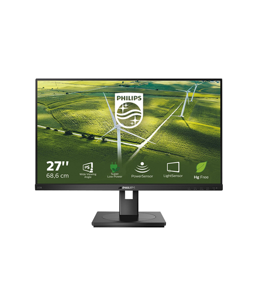 Philips, 272B1G/00, 27", IPS, 16:9, 75 Hz, 4 ms, 1920 x 1080 pixels, 250 cd/m², HDMI ports quantity 1, Black