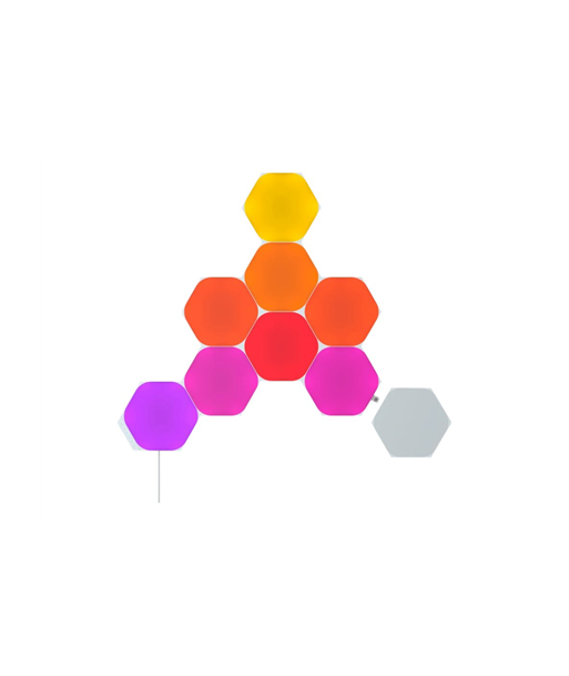 Nanoleaf, Shapes Black Hexagons Starter Kit (9 panels), 42 W, WiFi
