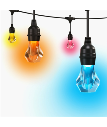 Nanoleaf Essentials Matter Smart Multicolour Outdoor String Lights Starter Kit 15m | 16M+