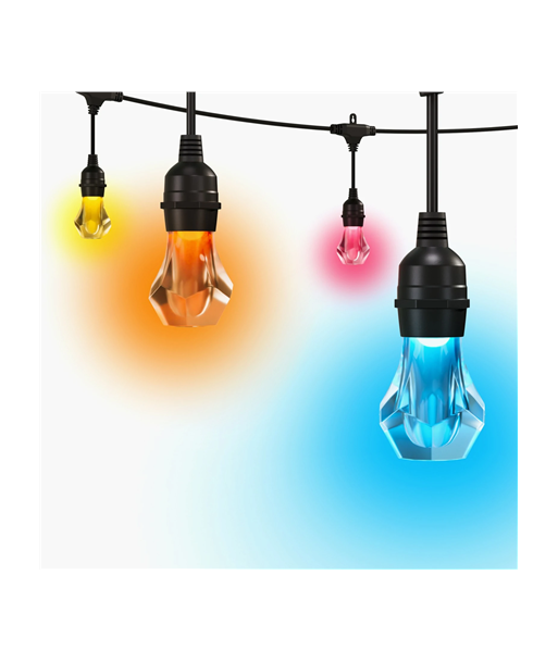 Nanoleaf Essentials Matter Smart Multicolour Outdoor String Lights Starter Kit 15m | 16M+