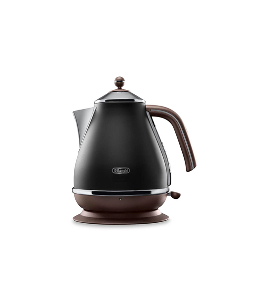 Veekeetja Delonghi, Icona Vintage, KBOV2001BK, 2000 W, 1.7 L, Stainless steel, 360° rotational base, Black