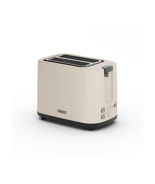Princess Wave Toaster, 142337, Power 930 W, Number of slots 2, Housing material Plastic, Beige