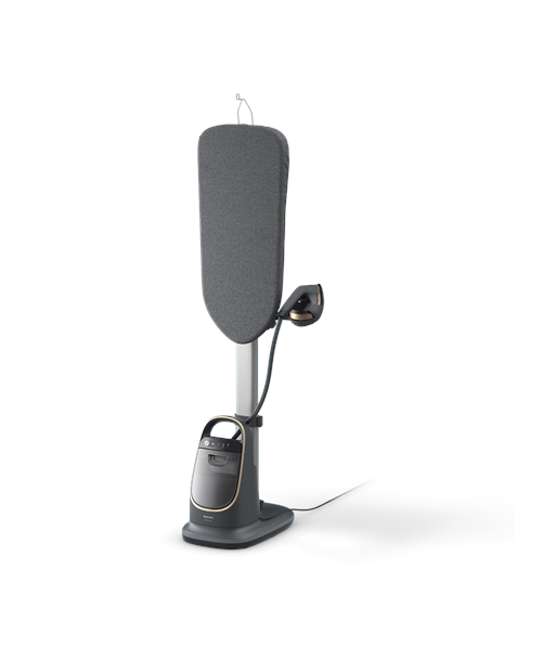 Philips 8500 Series All-in-One Ironing Solution, AIS8540/80, Stand Steamer, 2200 W, 1.2 L, 90 g/min, Dark slate/Gold