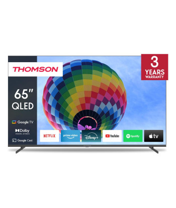 ТВ THOMSON 65" 4K/Smart QLED 3840x2160 Wireless LAN Bluetooth Google TV Dark Grey 65QG4S14