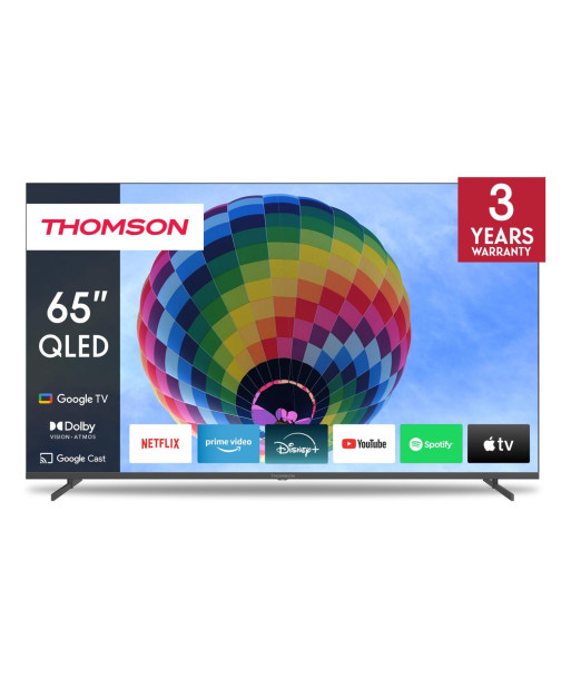 ТВ THOMSON 65" 4K/Smart QLED 3840x2160 Wireless LAN Bluetooth Google TV Dark Grey 65QG4S14