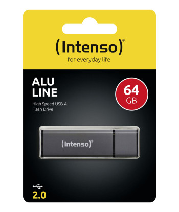 MEMORY DRIVE FLASH USB2 64GB/ANTHRACITE 3521491 INTENSO