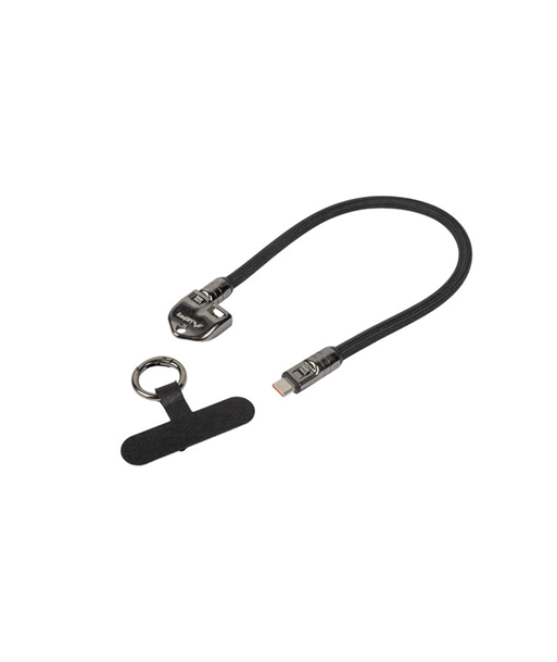 Lanberg USB-C M/M Lanyard/Keychain Cable, 0.3 m, 240 W | CA-CMCM-10LN-0003-BK