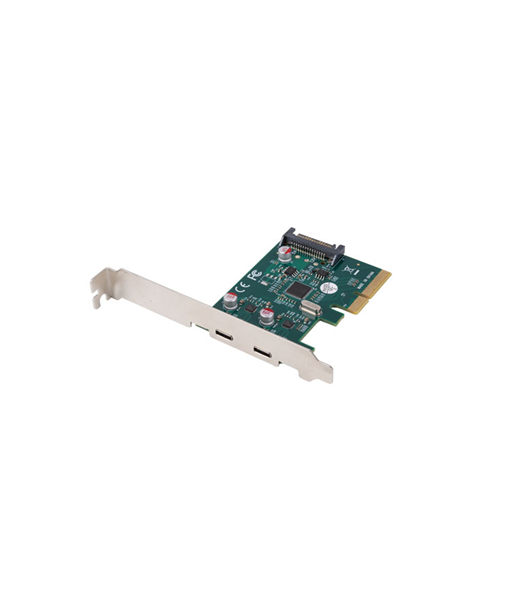Lanberg PCI-Express X1 Card to 2X USB-C 3.2 GEN 2X1 Low profile | PCE-UC3-002