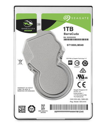 Seagate Barracuda 1TB 2.5" 5400rpm SATA 3.0 HDD ST1000LM048
