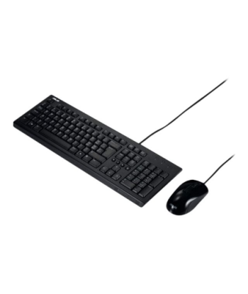 Клавиатура Asus U2000, and Mouse Set, Wired, US, Black