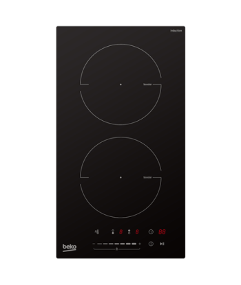 BEKO Hob, HDI32400TO, Induction, Number of burners/cooking zones 2, Touch control, Timer, Black