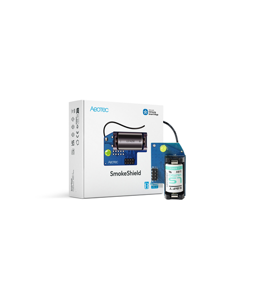 Aeotec SmokeShield Z Wave 800 Series for Ei Smoke & Heat Detectors Ei650W, Ei650iW, Ei630W and Ei630 Kit | AEOTEC