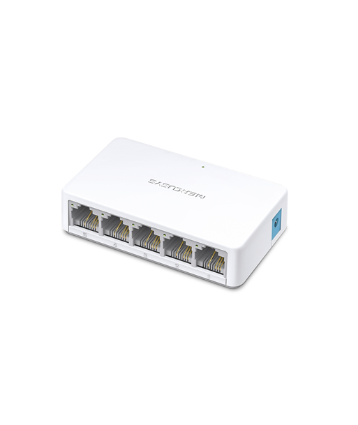 Mercusys, Switch, MS105, Unmanaged, Desktop, 10/100 Mbps (RJ-45) ports quantity 5, Power supply type External