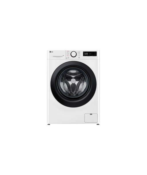 Стиральная машина LG, F2WR509SBW, Energy efficiency class A, Front loading, Washing capacity 9 kg, 1200 RPM, Depth 48 cm