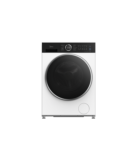 Стиральная машина Midea, MF205W80BA30/W-BK, Energy efficiency class A, Front loading, Washing capacity 8 kg, 1400 RPM, Depth