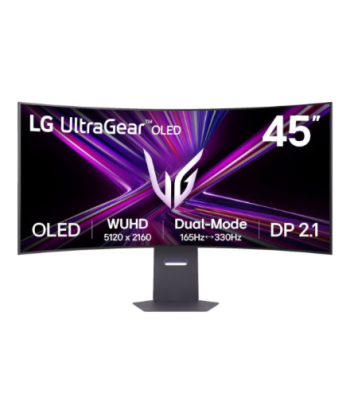 LG 45GX950A-B UltraGear™ 45" OLED WUHD Curved 5120x2160/21:9/0.03ms/275cd/m2/DisplayPort HDMI Headphone Out | LG