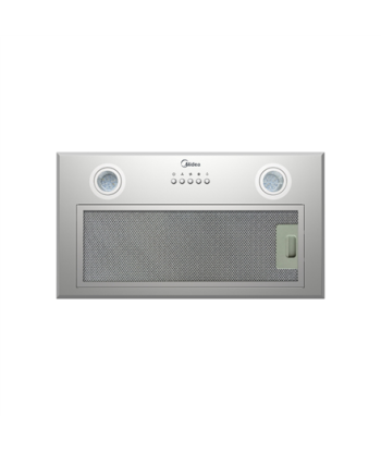 Õhupuhasti Midea, MCI606, Built-in, Energy efficiency class C, Width 52 cm, 610 m³/h, Mechanical, LED, Stainless steel