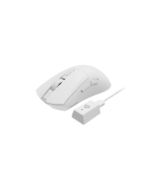 Геймерская мышь Genesis, Zircon 880 Pro 8k, Wireless, 2.4GHz, Bluetooth, White