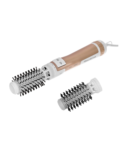 Rowenta Hair styler, Brush Activ CF9520F0, Ion conditioning, Number of heating levels 2, 1000 W, White/Copper