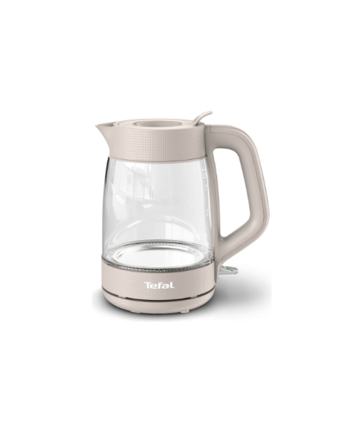 Чайник TEFAL, KO2G0BE0, 2000 W, Electric, 1.7 L, Glass, 360° rotational base, Grey/Transparent