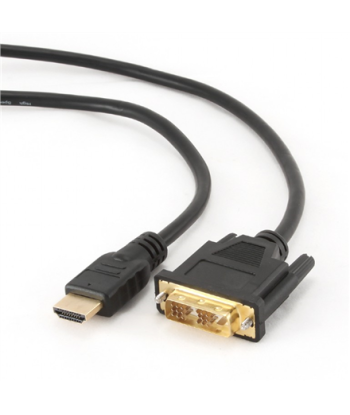 Gembird, HDMI to DVI cable (Single Link), HDMI 19pin male, DVI 18+1pin male, HDMI to DVI-D, 0.5 m