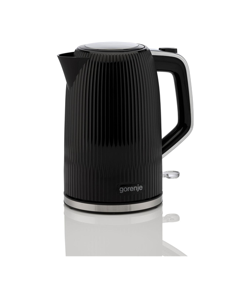 Gorenje K17DPB, Kettle, Electric, 1.7 L, 2200 W, Plastic/Stainless steel, 360° rotational base, Black