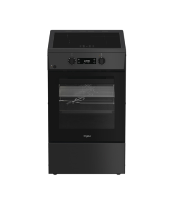 Whirlpool Cooker, W5I8LCSTA, Hob type Induction, Oven type Electric, Anthracite, Width 50 cm, Depth 60 cm, 60 L