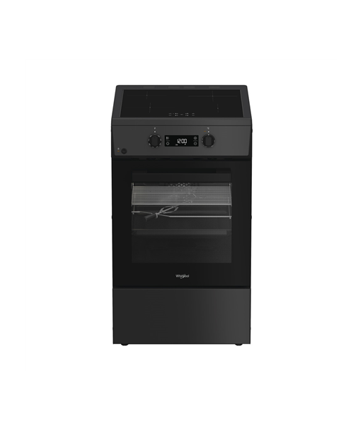 Whirlpool Cooker, W5I8LCSTA, Hob type Induction, Oven type Electric, Anthracite, Width 50 cm, Depth 60 cm, 60 L