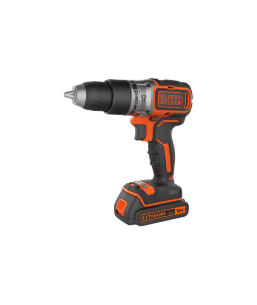Black&Decker Hammer Drill BL188K-QW 18V BL 1Batt 400mA Kitbox | BLACK & DECKER