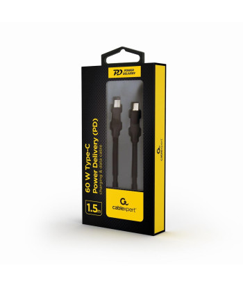 CABLE USB-C PD 1.5M/CC-USB2-CMCM60-1.5M GEMBIRD