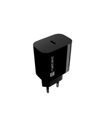 Natec Ribera USB Charger 1X USB-C 20W, Black