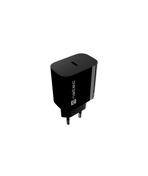 Natec Ribera USB Charger 1X USB-C 20W, Black